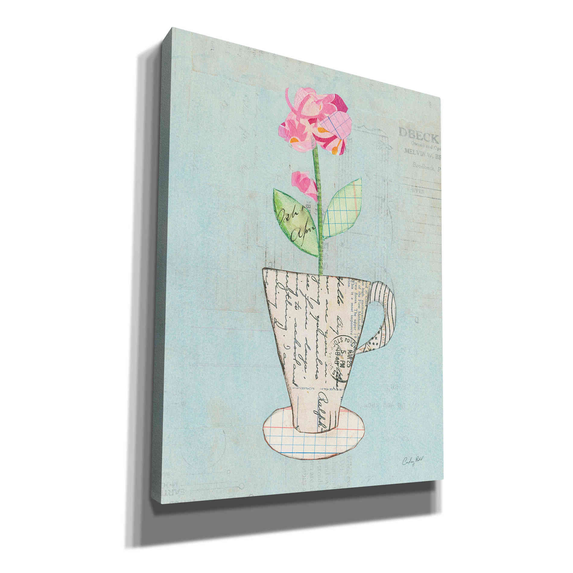 'Teacup Floral III on Print' by Courtney Prahl, Canvas Wall Art