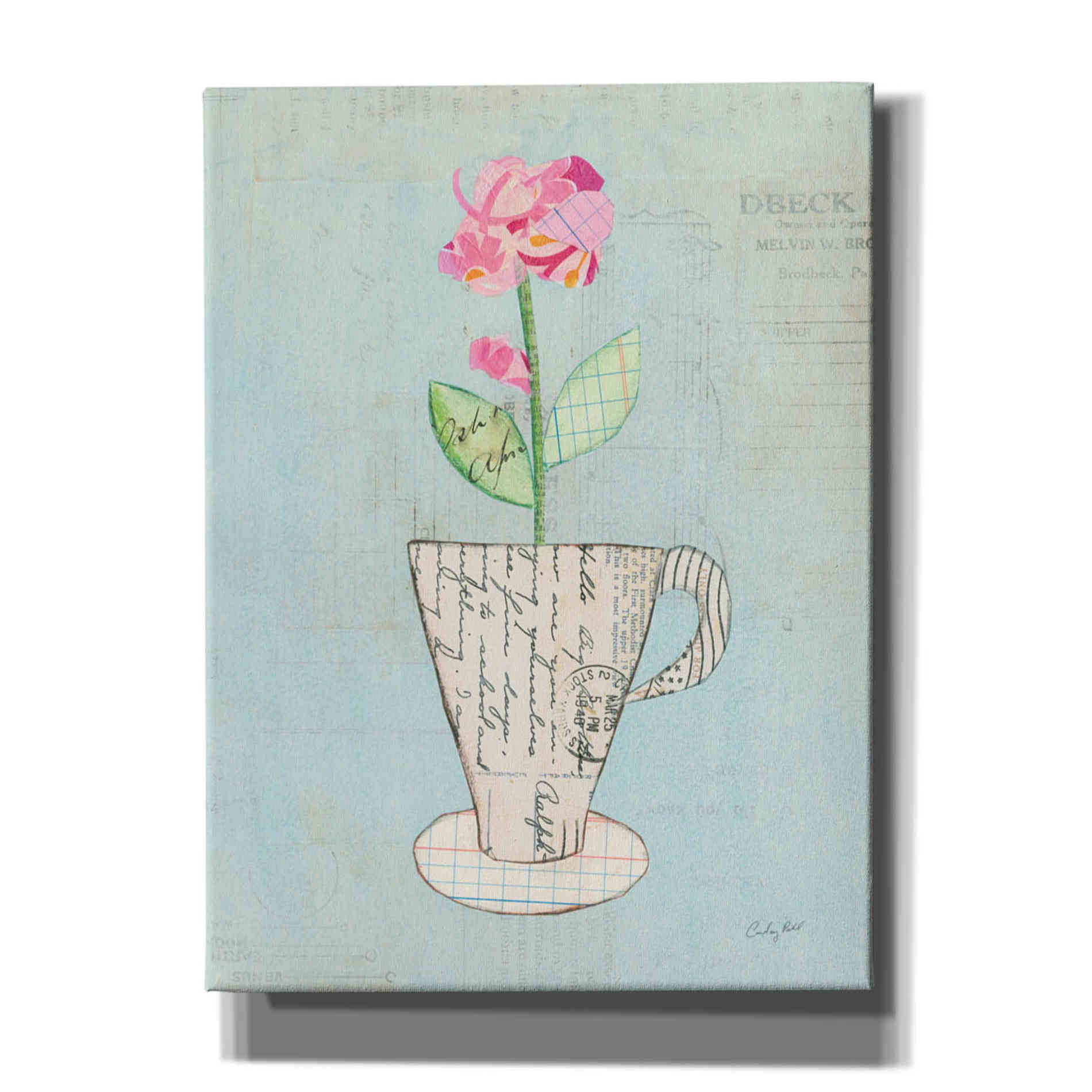 'Teacup Floral III on Print' by Courtney Prahl, Canvas Wall Art