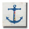 'Nautical Collage III on Newsprint' by Courtney Prahl, Canvas Wall Art