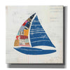 'Nautical Collage IV on Newsprint' by Courtney Prahl, Canvas Wall Art