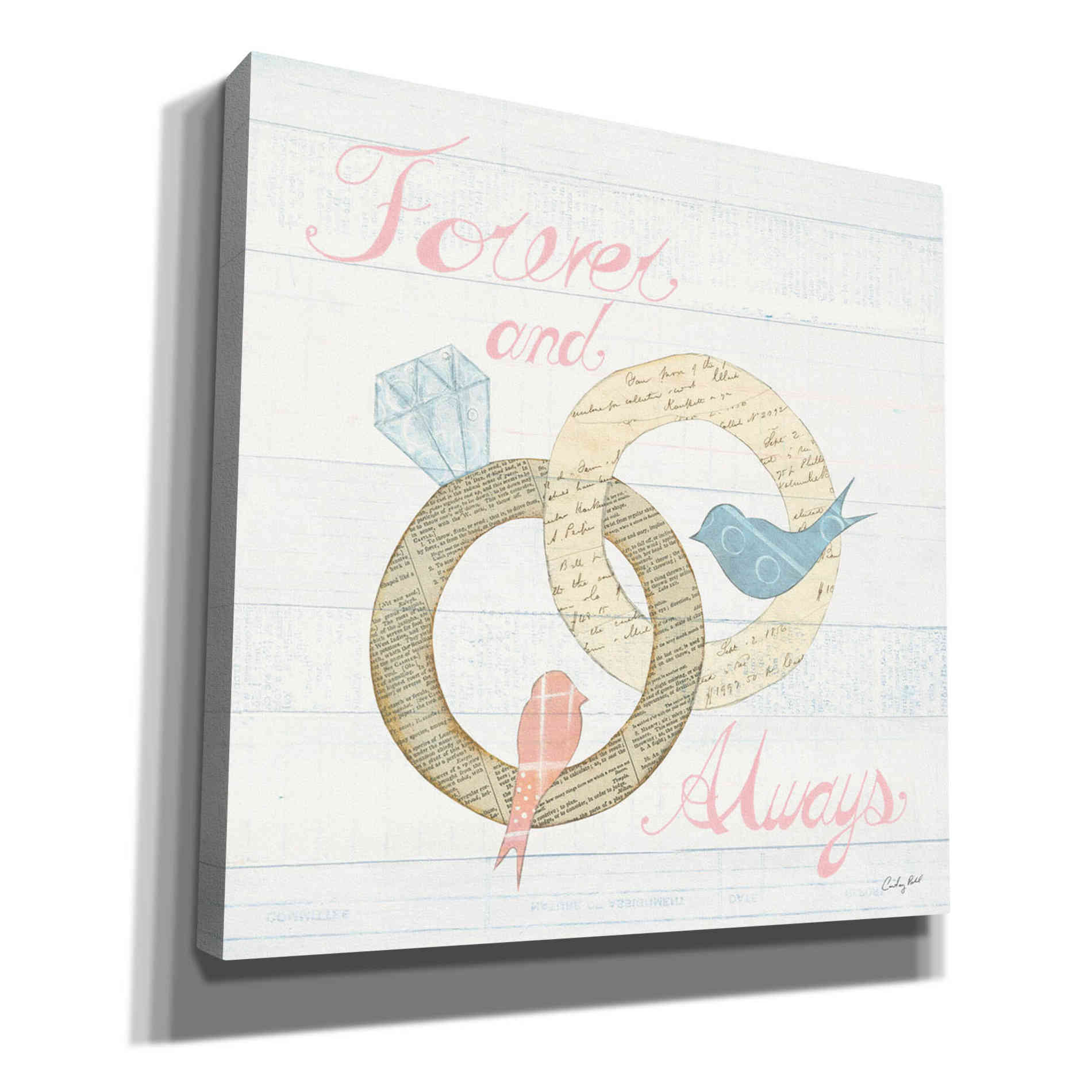 'Lovebirds II' by Courtney Prahl, Canvas Wall Art