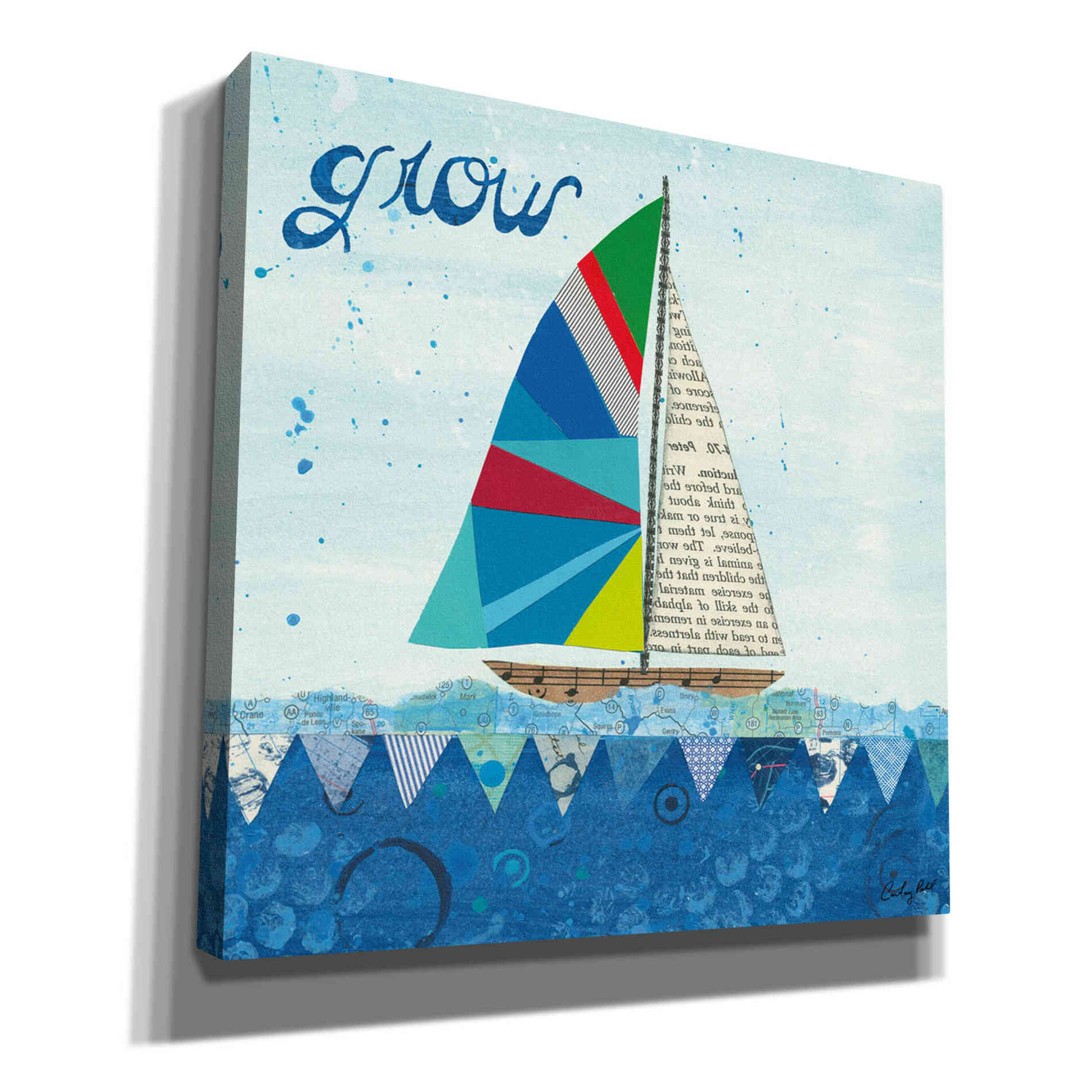 'Rainbow Spinnakers III' by Courtney Prahl, Canvas Wall Art