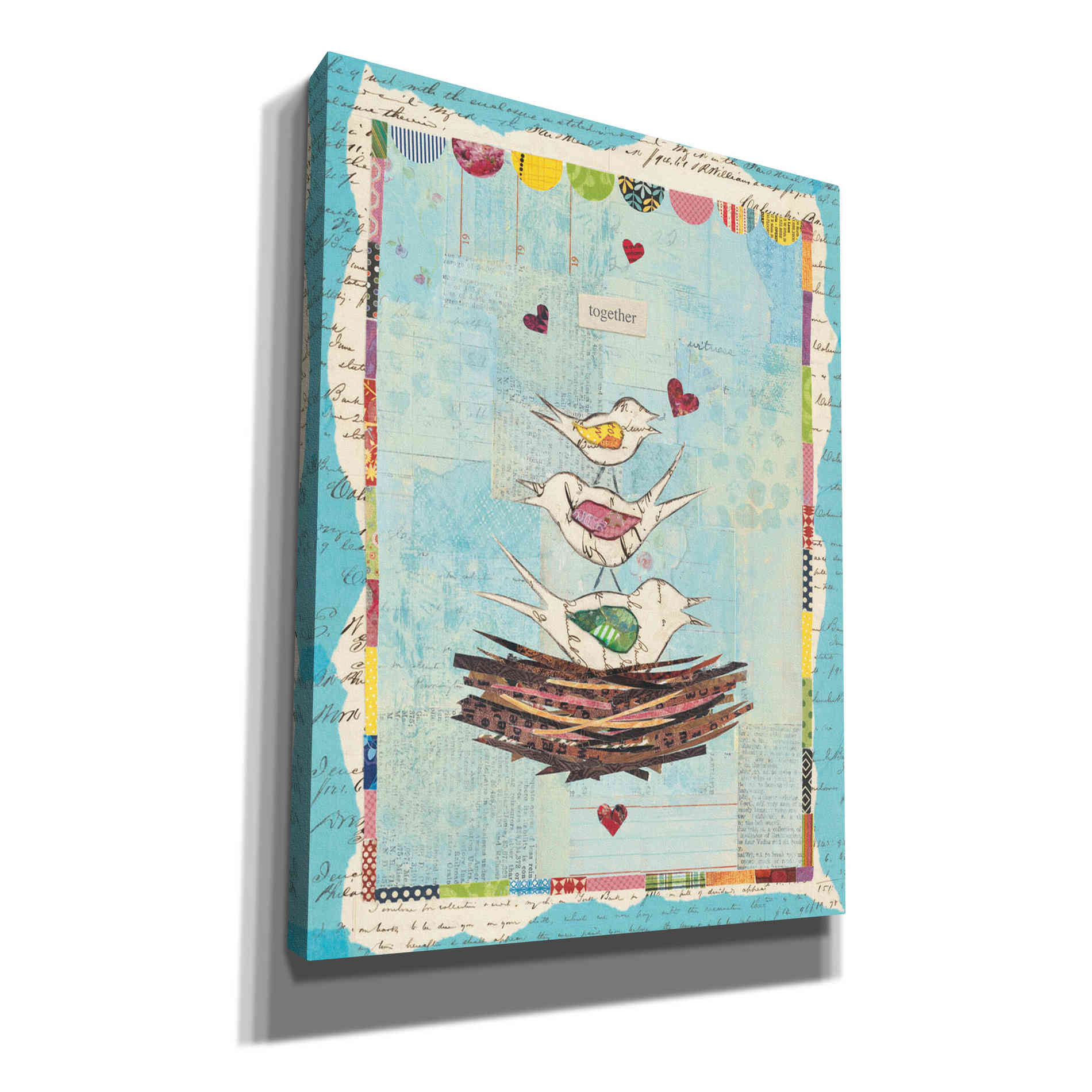 'Family of Love Birds' by Courtney Prahl, Canvas Wall Art