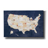 'Vintage USA on Indigo' by Courtney Prahl, Canvas Wall Art