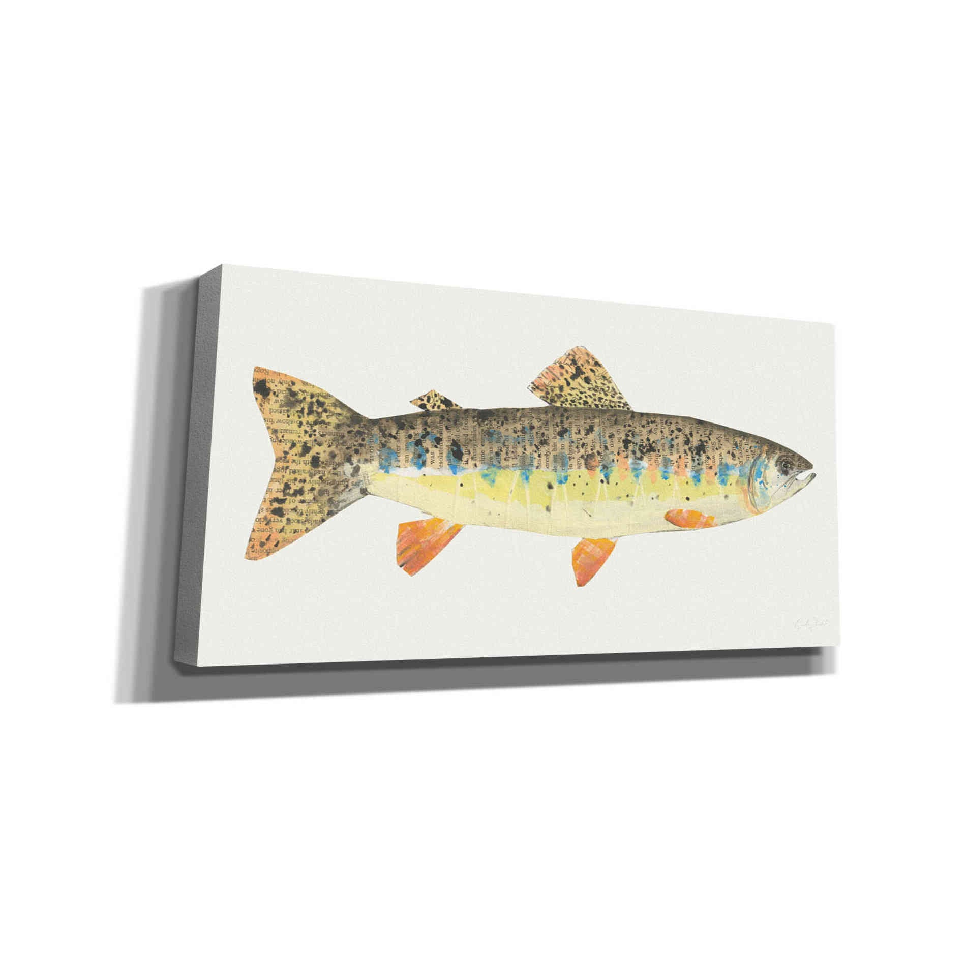 'Angling in the Stream III' by Courtney Prahl, Canvas Wall Art