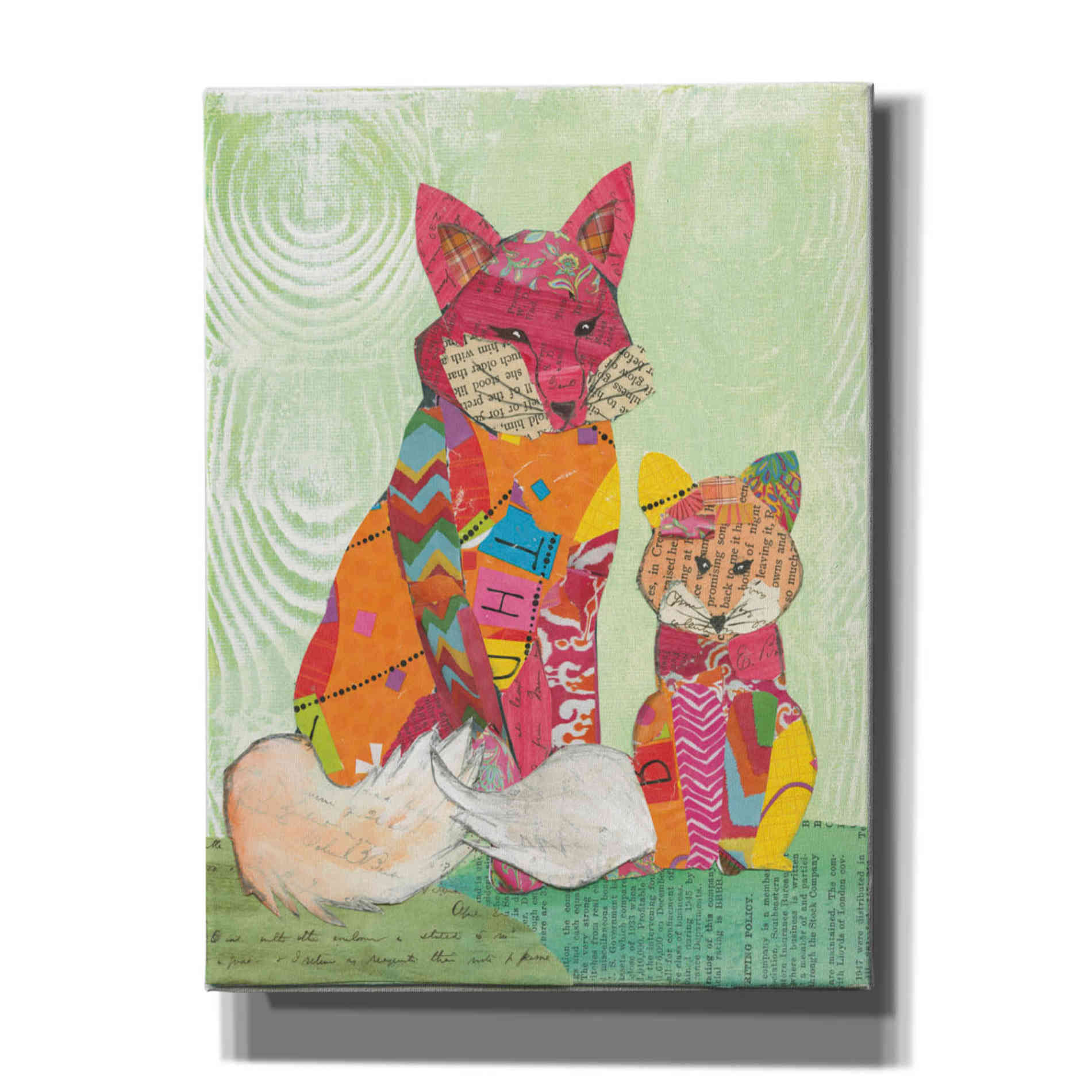 'Fox Family' by Courtney Prahl, Canvas Wall Art