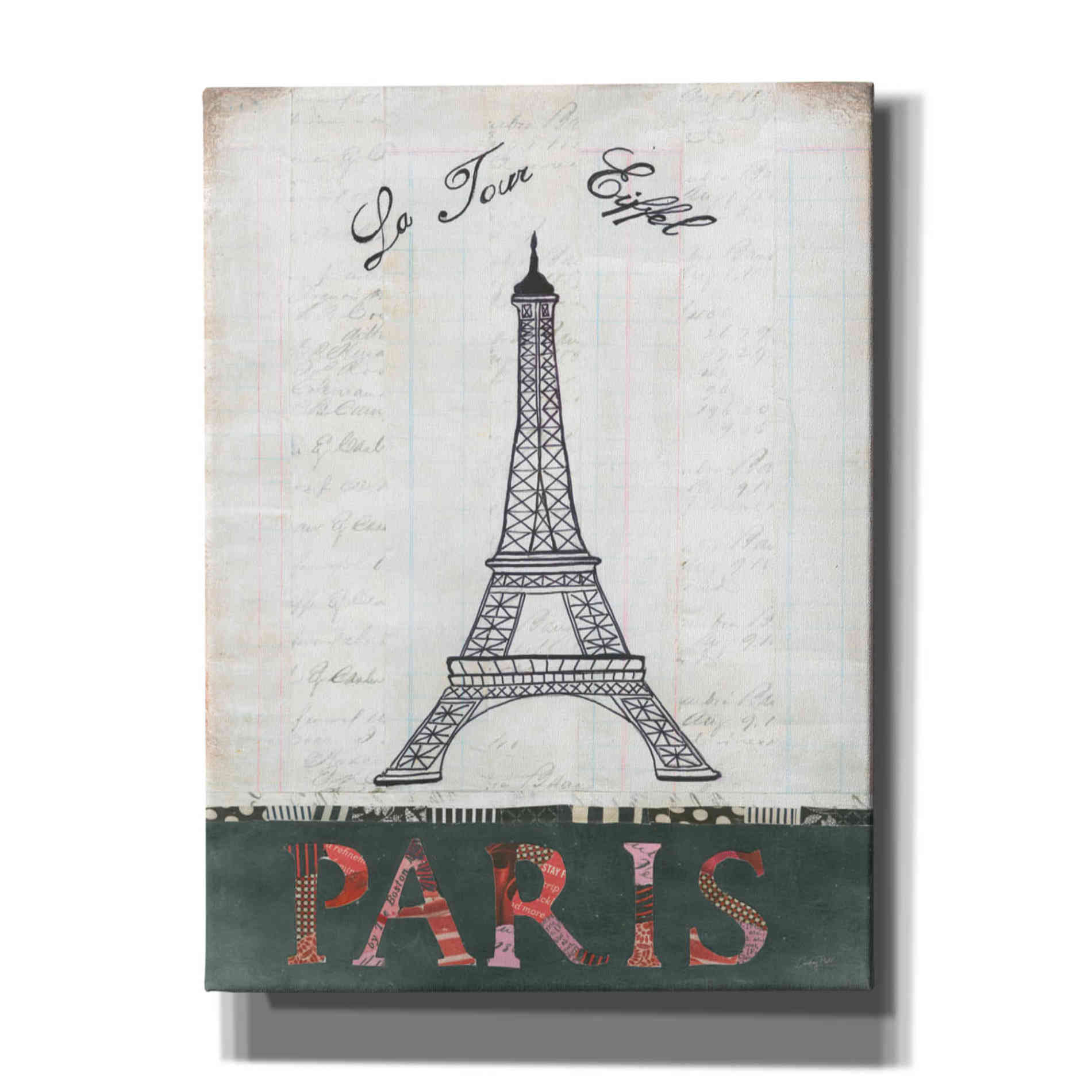'La Tour Eiffel' by Courtney Prahl, Canvas Wall Art