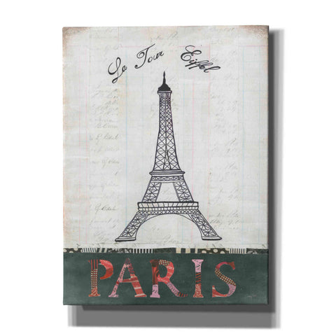 Image of 'La Tour Eiffel' by Courtney Prahl, Canvas Wall Art