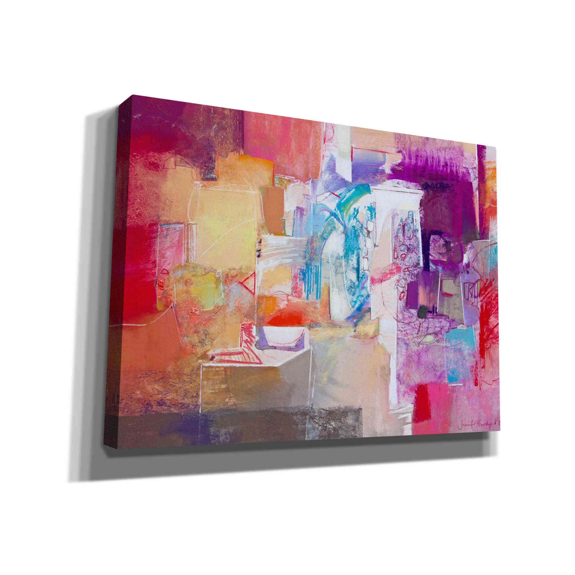'Purple Series 1' by Jennifer Gardner, Canvas Wall Art