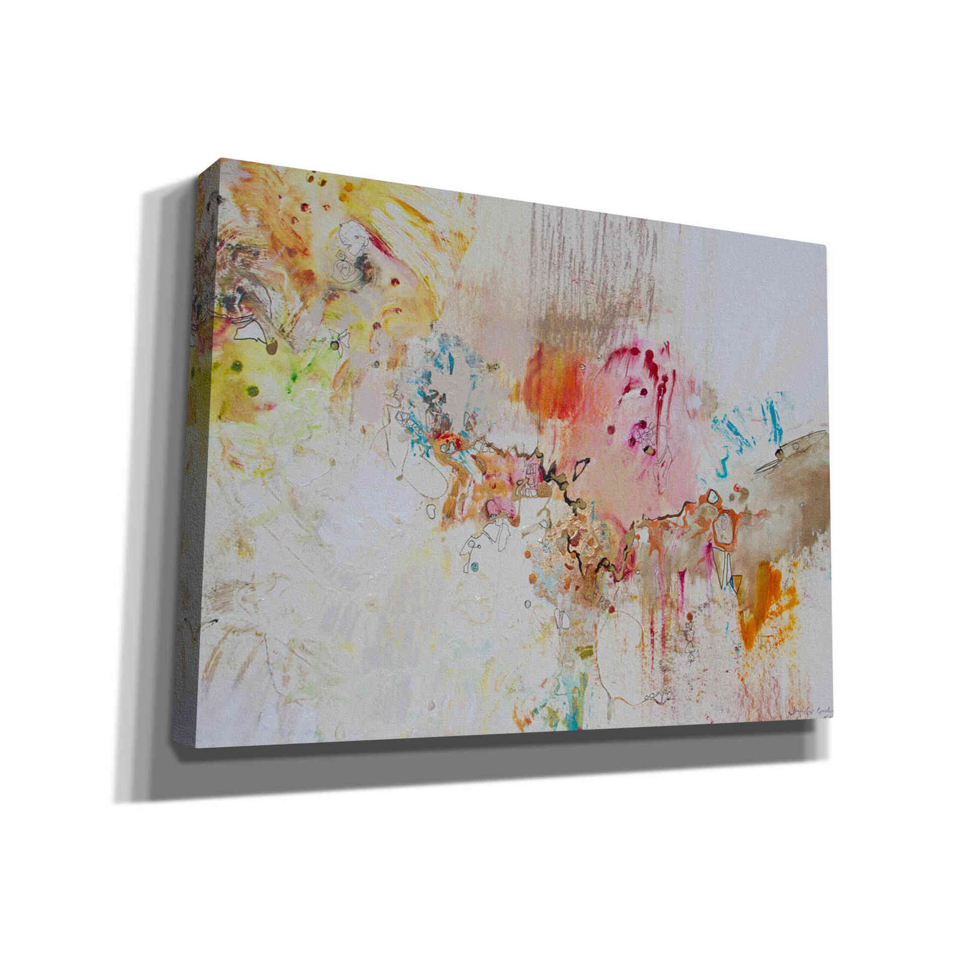 'White Series 4' by Jennifer Gardner, Canvas Wall Art