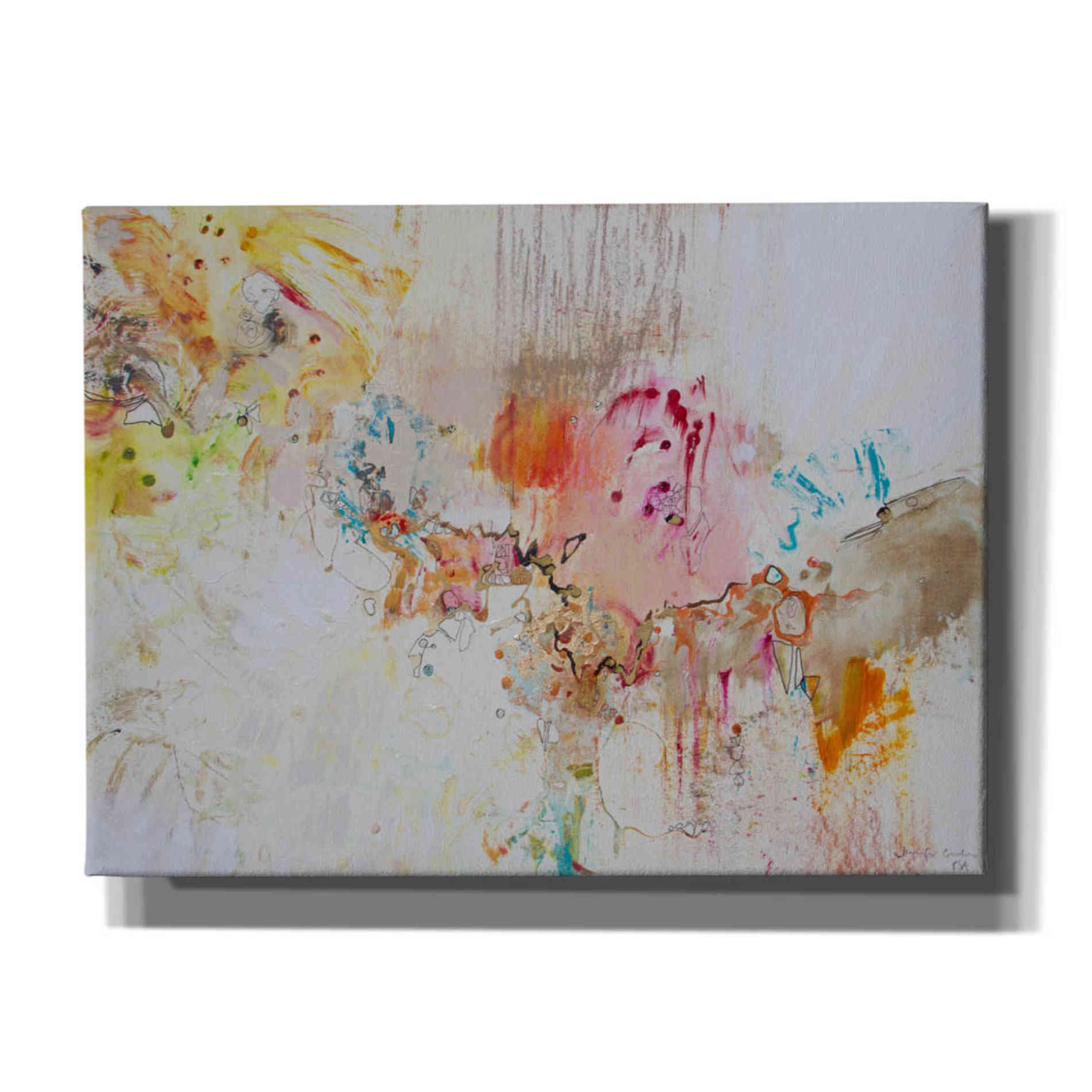 'White Series 4' by Jennifer Gardner, Canvas Wall Art