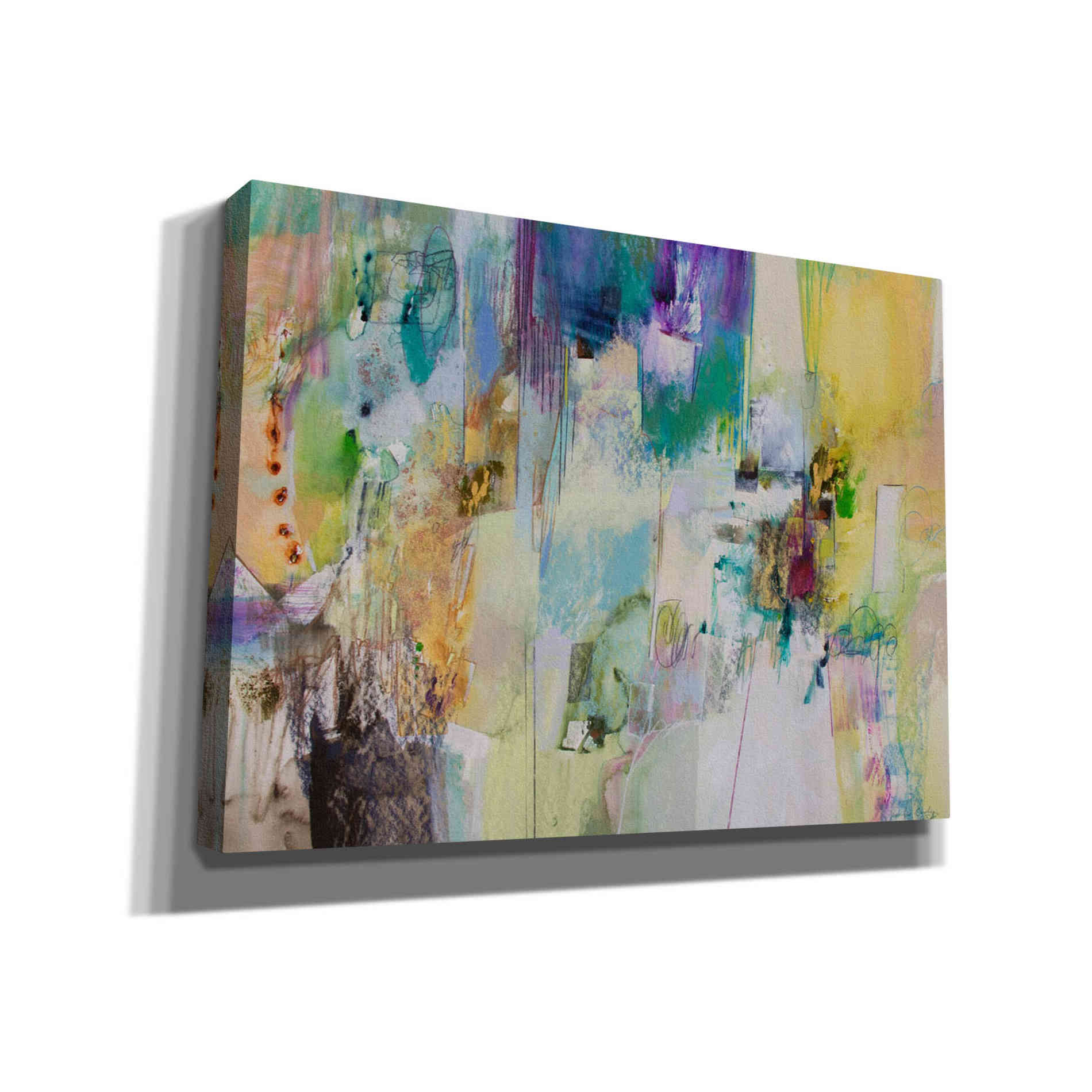 'Blue and Green Series 3' by Jennifer Gardner, Canvas Wall Art