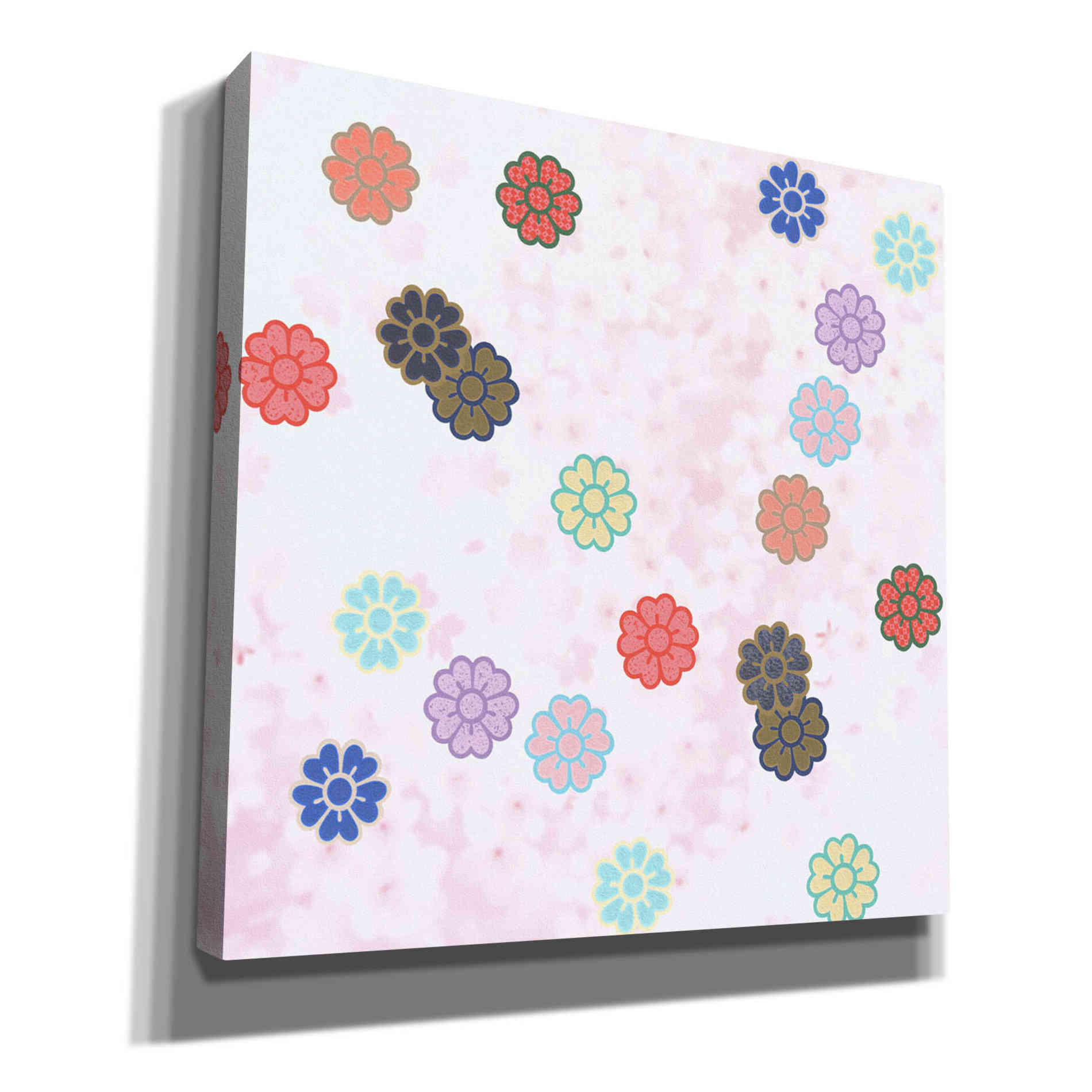 'Sakura Pattern' by Zigen Tabanbe, Canvas Wall Art,Size 1 Square