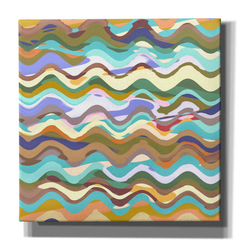 Image of 'Color Wave' by Zigen Tabanbe, Canvas Wall Art,Size 1 Square