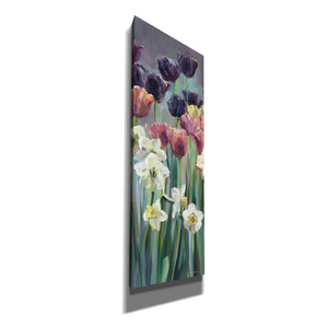 'Grape Tulips Panel II' by Marilyn Hageman, Canvas Wall Art