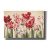 'Crimson Tulips on Ivory' by Marilyn Hageman, Canvas Wall Art