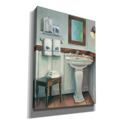 Image of 'Cottage Sink Navy' by Marilyn Hageman, Canvas Wall Art