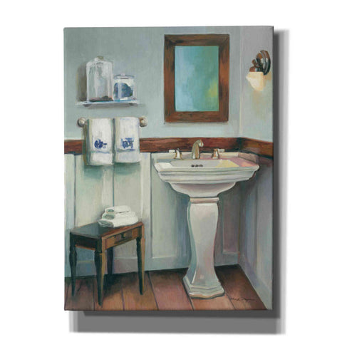 Image of 'Cottage Sink Navy' by Marilyn Hageman, Canvas Wall Art