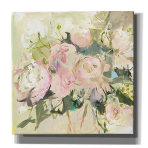 'Pale Pink Peonies with Sage' by Marilyn Hageman, Canvas Wall Art