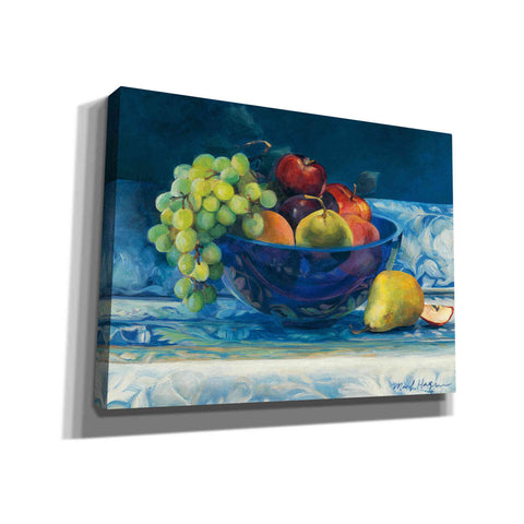 Image of 'Fruit in Cobalt Bowl' by Marilyn Hageman, Canvas Wall Art