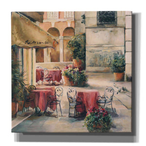 'Plaza Cafe Crop' by Marilyn Hageman, Canvas Wall Art