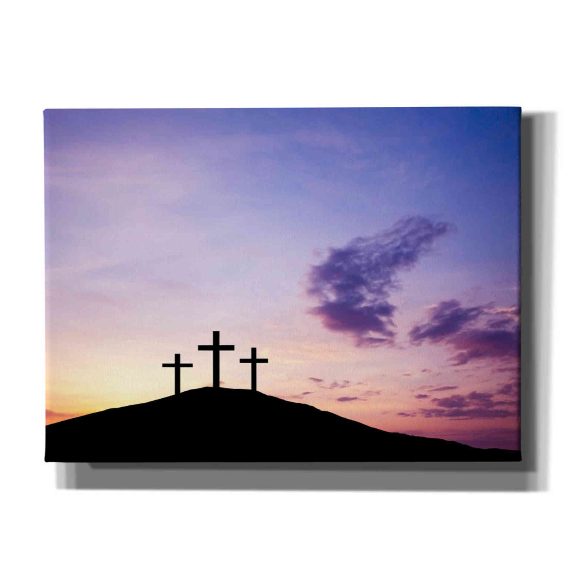 'Three Crosses,' Canvas Wall Art