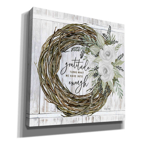 Image of 'Gratitude Wreath' by Cindy Jacobs, Canvas Wall Art