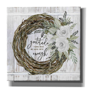 'Gratitude Wreath' by Cindy Jacobs, Canvas Wall Art