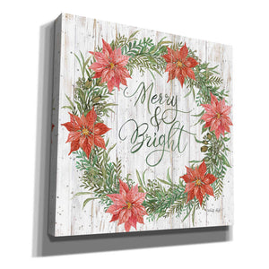 'Merry & Bright Wreath' by Cindy Jacobs, Canvas Wall Art