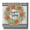'Seasons Greetings Wreath' by Cindy Jacobs, Canvas Wall Art