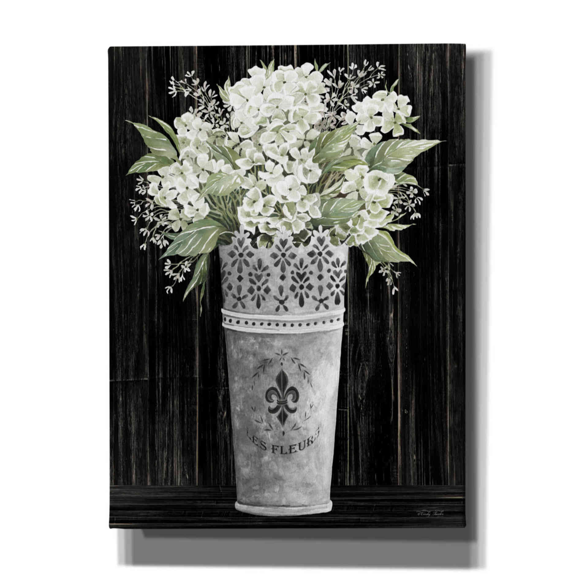 'Punched Tin Floral I' by Cindy Jacobs, Canvas Wall Art