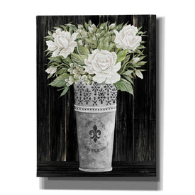 'Punched Tin Floral III' by Cindy Jacobs, Canvas Wall Art