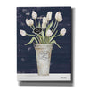 'Tulips on Navy I' by Cindy Jacobs, Canvas Wall Art