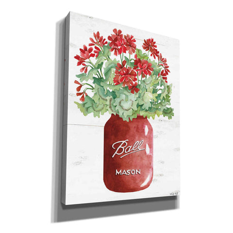 Image of 'Patriotic Red Jar' by Cindy Jacobs, Canvas Wall Art