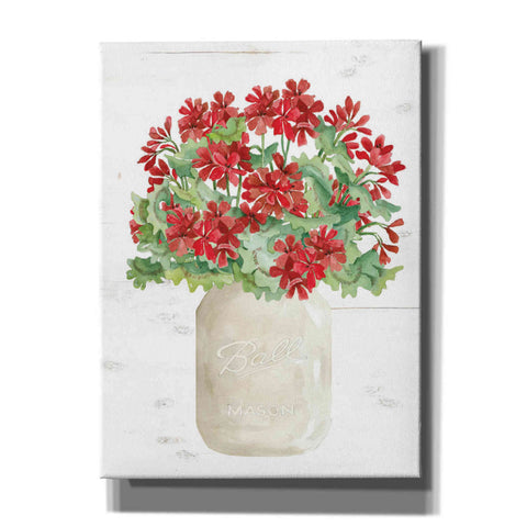 Image of 'Patriotic White Jar' by Cindy Jacobs, Canvas Wall Art