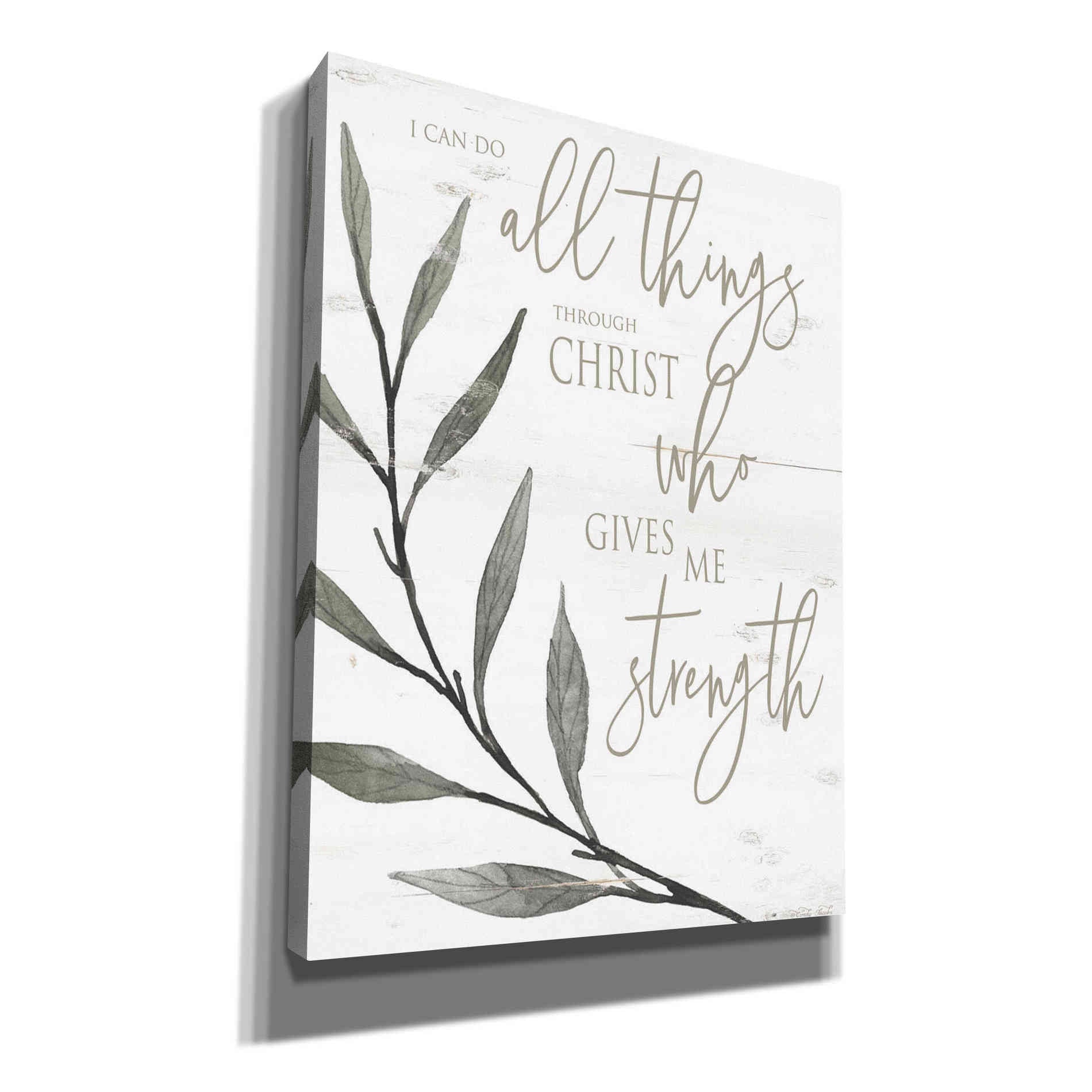 'I Can Do All Things Through Christ' by Cindy Jacobs, Canvas Wall Art