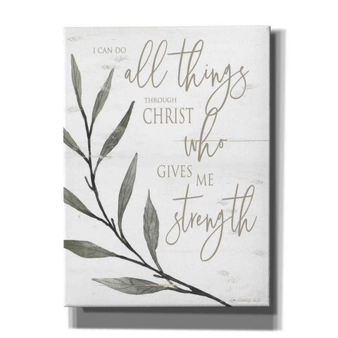 Image of 'I Can Do All Things Through Christ' by Cindy Jacobs, Canvas Wall Art