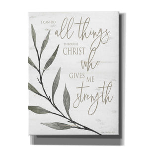 'I Can Do All Things Through Christ' by Cindy Jacobs, Canvas Wall Art