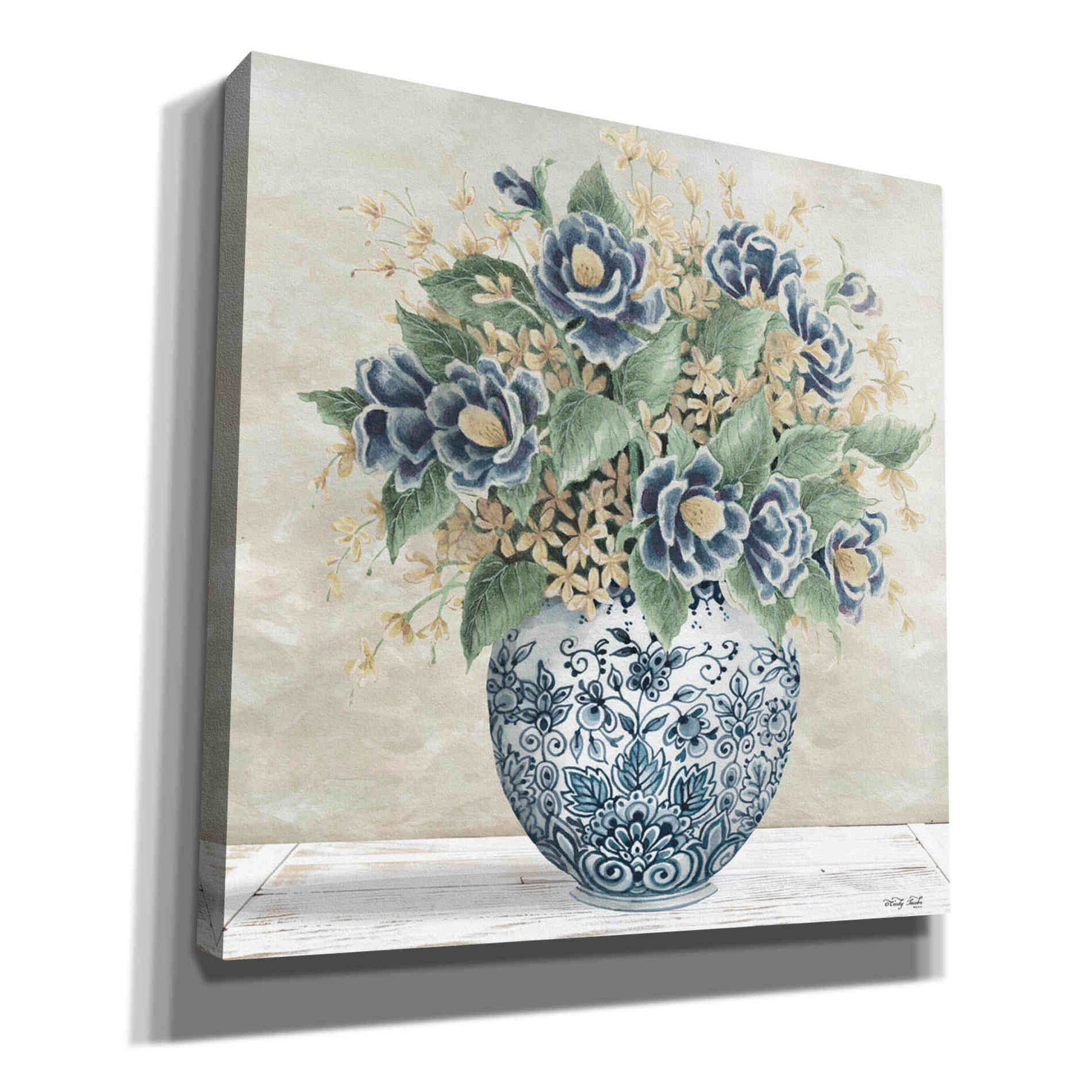 'Feeling Blue II' by Cindy Jacobs, Canvas Wall Art