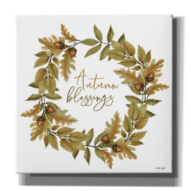 'Autumn Blessings Fall Wreath' by Cindy Jacobs, Canvas Wall Art