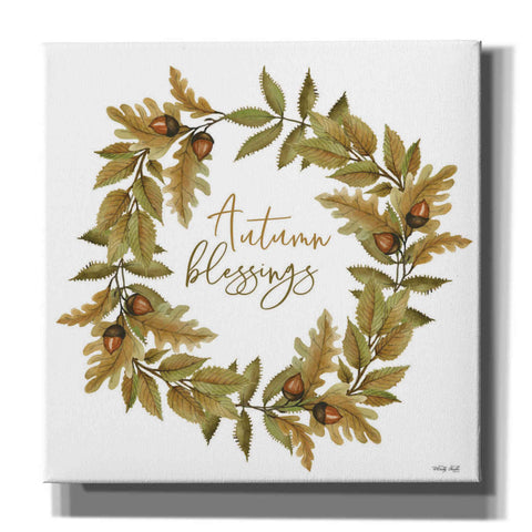 Image of 'Autumn Blessings Fall Wreath' by Cindy Jacobs, Canvas Wall Art