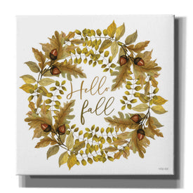'Hello Fall Wreath' by Cindy Jacobs, Canvas Wall Art