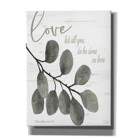 Image of 'Let All You Do Be Done in Love' by Cindy Jacobs, Canvas Wall Art