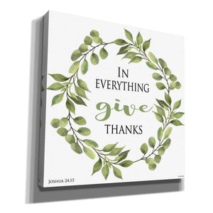 'In Everything Give Thanks Wreath' by Cindy Jacobs, Canvas Wall Art
