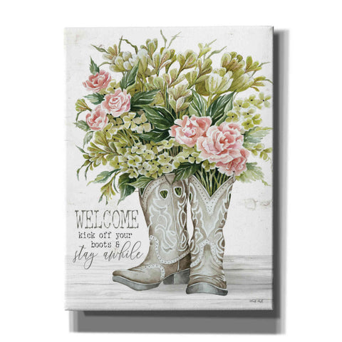 Image of 'Kick Off Cowboy Boots' by Cindy Jacobs, Canvas Wall Art