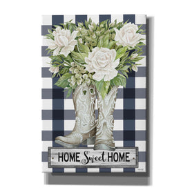 'Home Sweet Home Cowboy Boots' by Cindy Jacobs, Canvas Wall Art