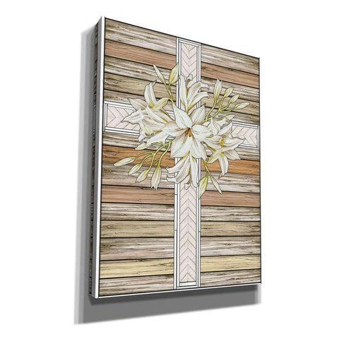 Image of 'Floral Cross' by Cindy Jacobs, Canvas Wall Art