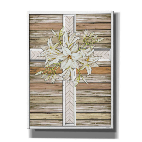 Image of 'Floral Cross' by Cindy Jacobs, Canvas Wall Art