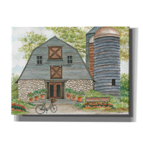 Image of 'Bluebird Barn' by Cindy Jacobs, Canvas Wall Art