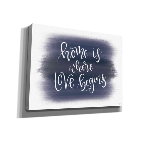 Image of 'Home is Where Love Begins' by Imperfect Dust, Canvas Wall Art